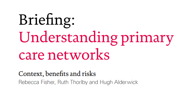 From 1 July 2019, all patients in England will be covered by a primary care network (PCN) – the most significant reform to general practice in England in a generation. Read <a href="/HealthFdn/">The Health Foundation</a> briefing here: health.org.uk/publications/r…