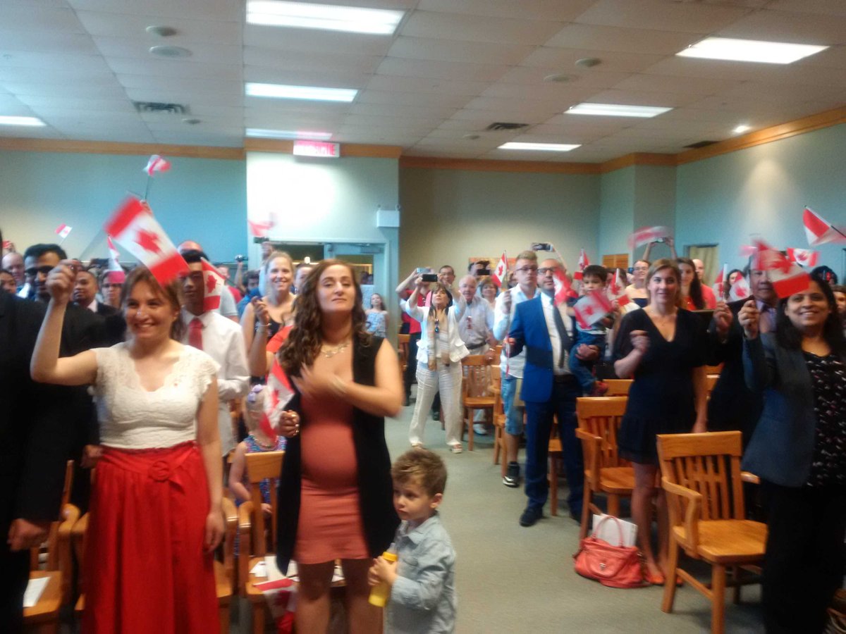 #ldnont. Canada is enriched by 45 new Canadian citizens. Thanks for the special day  CICC staff   and the families