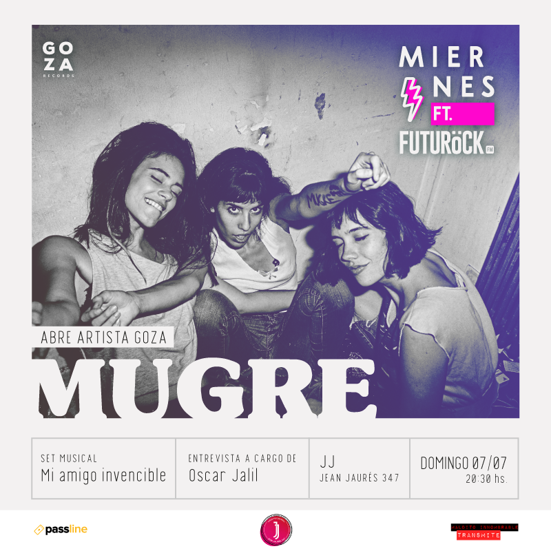 ⚡ARTISTA GOZA⚡

Falta cada vez menos para que disfrutes de nuestro Episodio #3 y con el lanzamiento de "Dutsiland" de <a href="/amigoinvencible/">Mi Amigo Invencible</a> donde Gracias a #GozaRecords verás en vivo al power trío de rock podri soft #MUGRE 

👇

🎫ENTRADAS DISPONIBLES EN🎫

bit.ly/2X4dlJ5