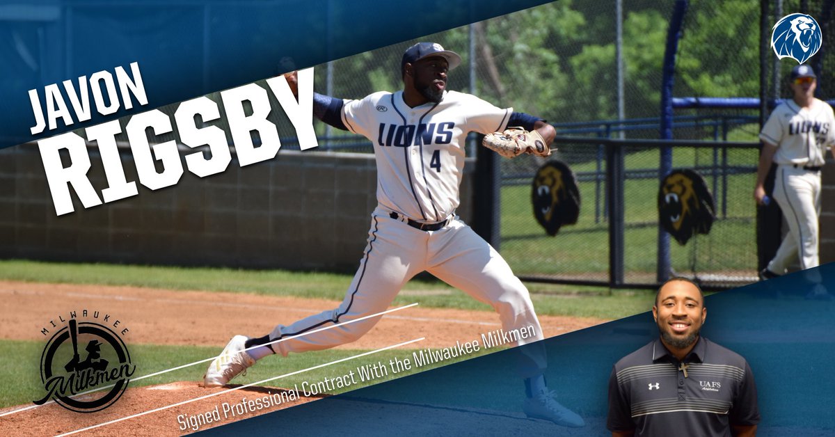 Congratulations to former UAFS pitcher Javon Rigsby, who recently signed a contract to play professional baseball for the Milwaukee (Wis.) Milkmen of the American Association of Independent Professional Baseball.