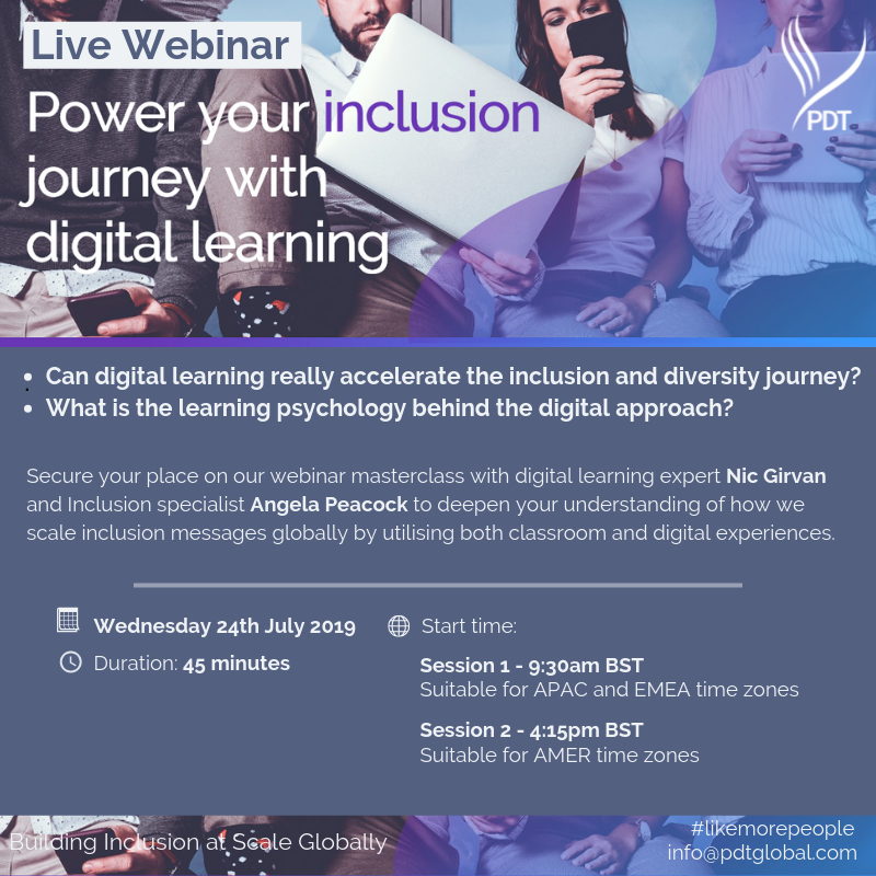 PDT_Global's tweet photo. Don't miss out on the chance to join our CEO, @AngiePeacockPDT and @NicGirvan on the 24th July for our #digitalinlcusion at scale webinar.
Secure your place here: https://t.co/JnQGs56MaI
#digitallearning #likemorepeople https://t.co/JJv9fu3zvO