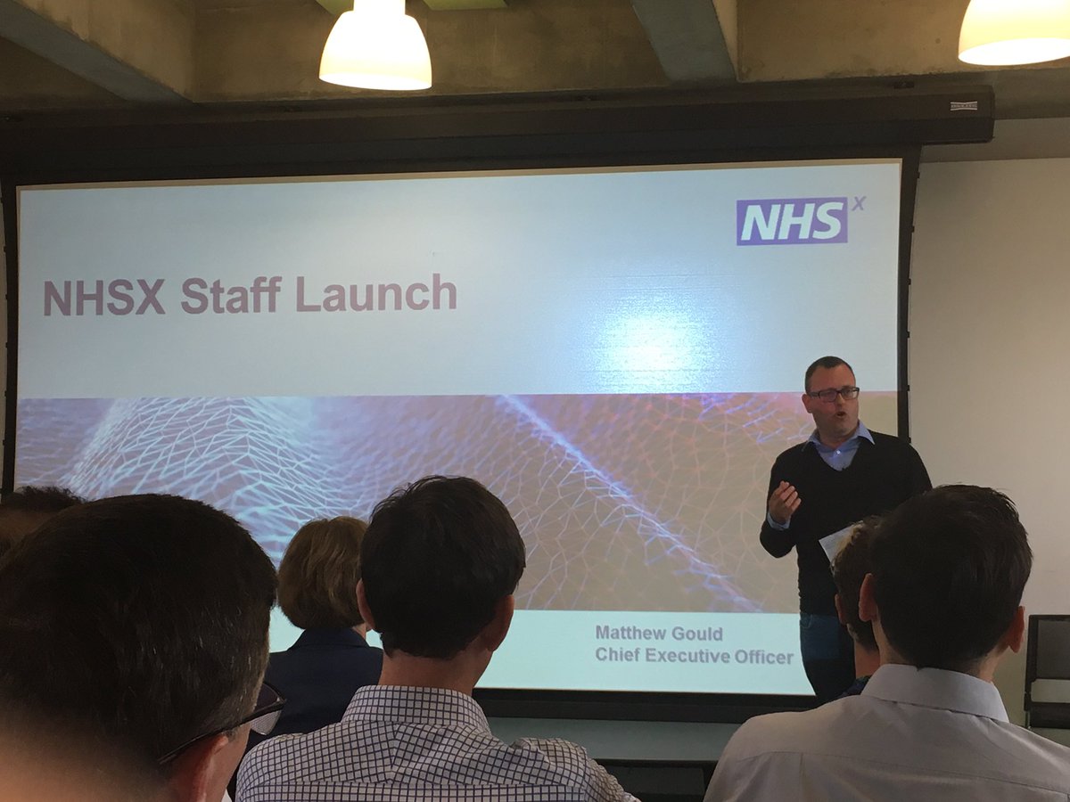 TheBionicNurse's tweet photo. Great to hear from @matthewsgould at official @NHSX launch how working on all the little things to improve the experience of frontline staff will add up to a massive difference https://t.co/OVWrwxZOm8