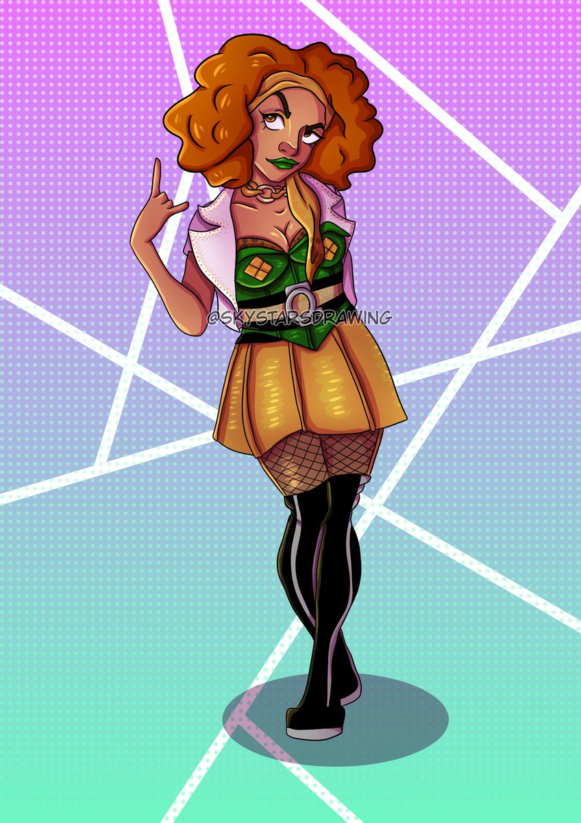 CattLilithh's tweet photo. @DanielleSteers as Zahara in @BATtheMusicalNY - not long until I fly out and get to see this awesome show again! #BatOutOfHell #batthemusicalNY #cartoonart #digitalart #ArtOfTheDay #CommissionsOpen #musicaltheatre #westend #broadway https://t.co/uIgMQLnIOg