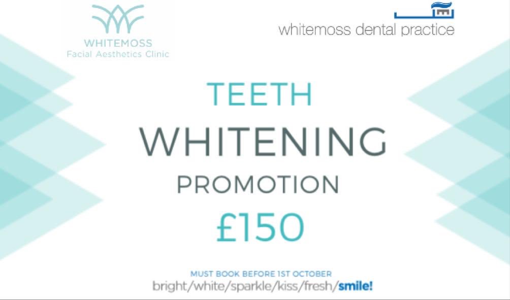 WhitemossDP's tweet photo. It’s back ...... £150 teeth whitening offer 🤩🤩🤩. Call us now on 01355-220013 to book your appointment! #teethwhitening #dentist #teeth #boutique #phillipszoom https://t.co/hitERfZEvJ