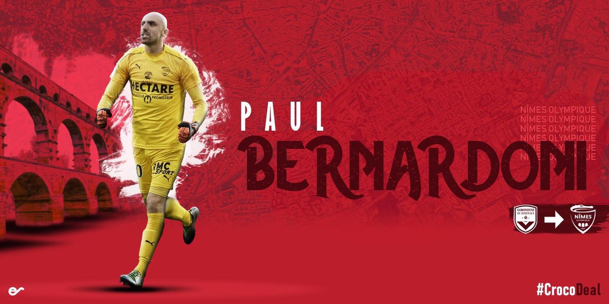 Mordu2OM's tweet image. #Mercato : Bernardoni encore à Nîmes !

Le jeune gardien français Paul Bernardoni (22 ans) prolonge le plaisir à Nîmes. Les Girondins de Bordeaux ont accepté de le prêter une deuxième saison. (Joli jeu de mots @nimesolympique 👌🏼 #CrocoDeal). 

💰 Prêt 
📄 30 juin 2020
❓ OA