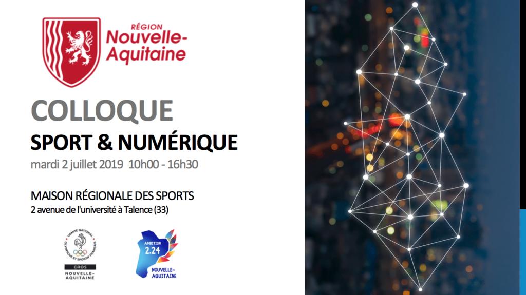 #Sportech #NouvelleAquitaine 
J-1 la Région Nouvelle-Aquitaine organise en collaboration avec le Comité Régional Olympique et Sportif Nouvelle-Aquitaine et l’association régionale Ambition 2.24 Nouvelle-Aquitaine son 1er colloque #Sport et #Numérique à l… bit.ly/2xn6f8n