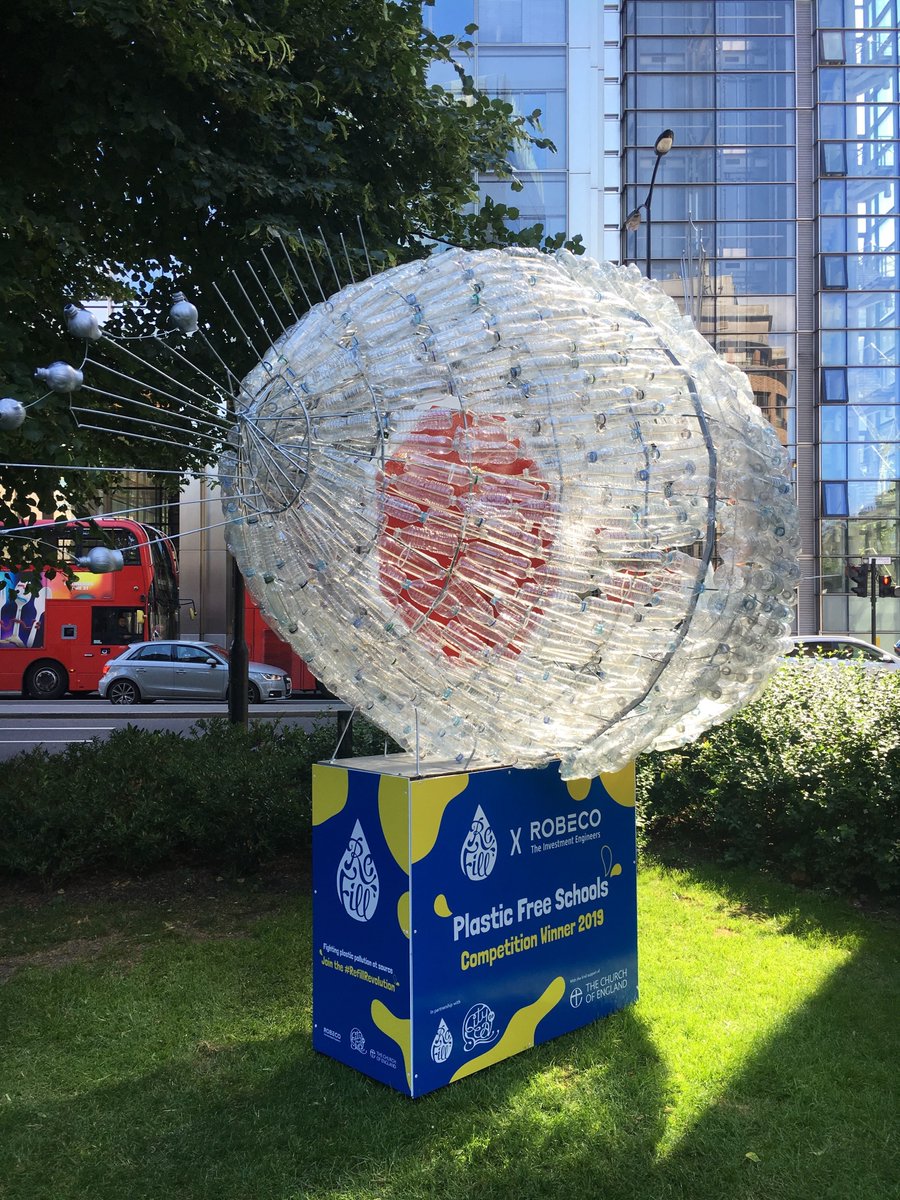 Refill HQ (@refill) on Twitter photo A special thank you goes to <a href="/HeathrowAirport/">Heathrow Airport</a> who provided nearly 1,000 leftover plastic bottles to our super sculptor <a href="/MuddimanLois/">Lois Muddiman</a> to make this winning piece by <a href="/teddingtonschl/">Teddington School</a>! Heathrow are now the airport leading the #RefillRevolution with over 100 free water fountains 👏🚰 A special thank you goes to <a href="/HeathrowAirport/">Heathrow Airport</a> who provided nearly 1,000 leftover plastic bottles to our super sculptor <a href="/MuddimanLois/">Lois Muddiman</a> to make this winning piece by <a href="/teddingtonschl/">Teddington School</a>! Heathrow are now the airport leading the #RefillRevolution with over 100 free water fountains 👏🚰