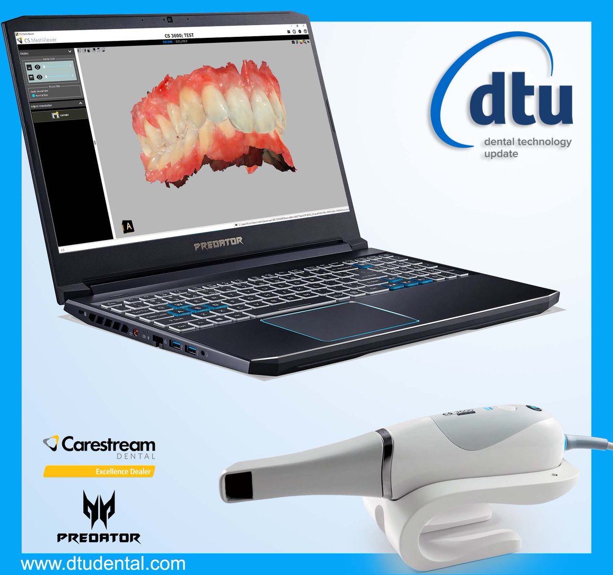 dtu_srl's tweet photo. Synergy @CarestreamDentl #CS3600 + @PredatorGaming #2019Edition powered by @dtu_srl 

#IOS3D CS3600 https://t.co/XqdGw2z0LL
#PC LAPTOP https://t.co/7uqJ5XQpuD https://t.co/ptM6YEn06q