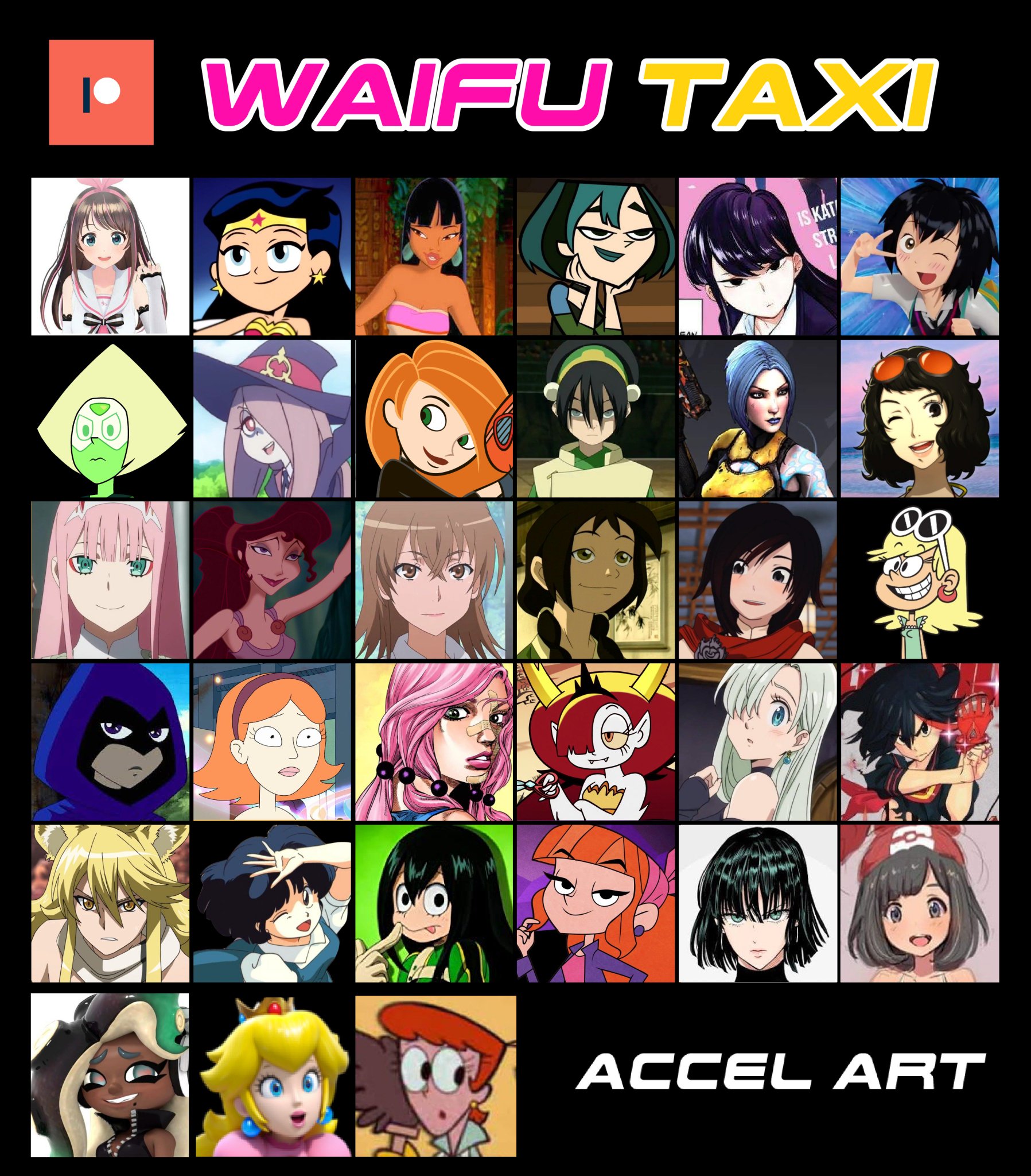 💧 The Accel Art 🌿 🌵 🌿 on Twitter: "Waifu taxi Final cast htt.