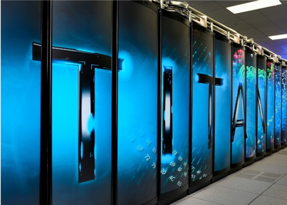 OLCFGOV's tweet photo. Farewell, Titan. Having served the scientific community for 7 years, the Titan #supercomputer will be decommissioned on August 1 to make room for @ORNL’s upcoming #exascale system, Frontier. https://t.co/8sBwruC9AN https://t.co/NIXpUprdNW