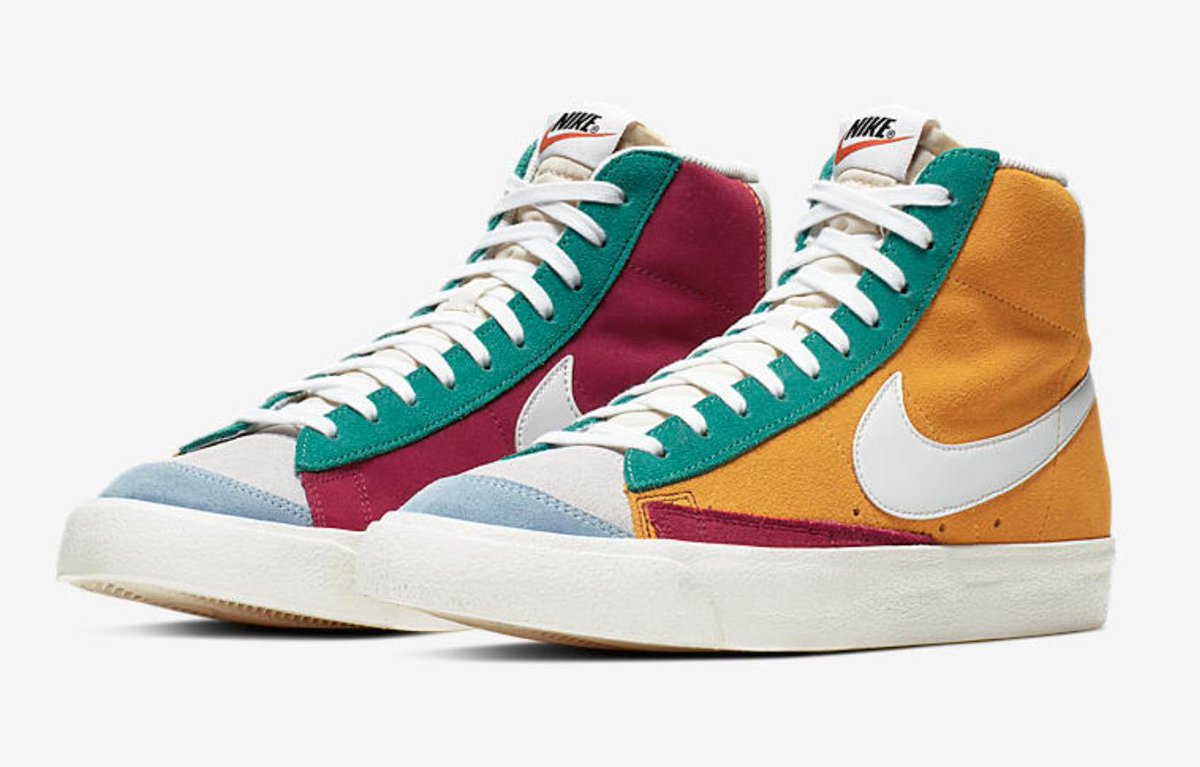 colourful nike blazers