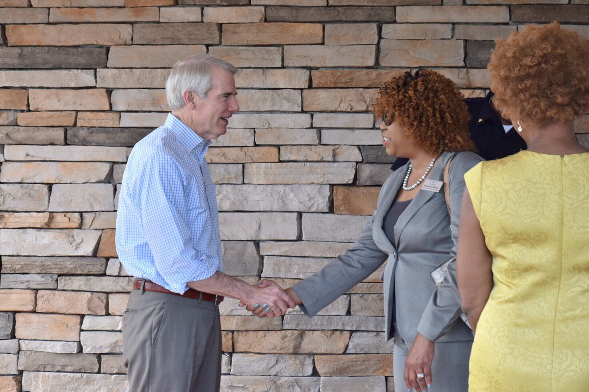 robportmanOH's tweet photo. I was in #Trotwood this morning to survey relief efforts for the third time for the tornadoes that hit #Dayton last month. I saw the damage right after the tornado hit and again last week. Pleased to see the community working together on recovery efforts #MiamiValleyStrong https://t.co/tRki7aCGkZ