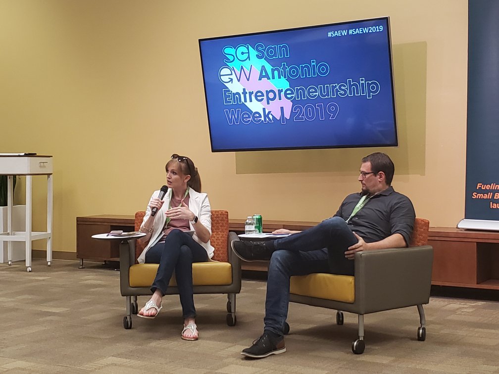 Velocity_TX's tweet photo. Wow! Last week was a blast for our team all over #sanantonio for #SAEW and having our interns &amp; our marketing director participate in the speed networking and challenge for the @cpsenergy #interninnovationchallenge! What a blast! #innovation #entrepreneurship #teamsanantonio https://t.co/8lVx7eQffx