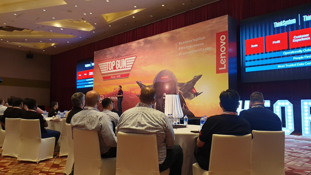 collinsatwork's tweet photo. Love the commitment to been the most "Trusted" datacenter provider...a company built on trust through all levels... #Lenovotopgun Macau, China.  @KirkSkaugen sharing the vision #wearelenovo ...Lt Craig 'Trigger" Collins https://t.co/dU6UxucuvI