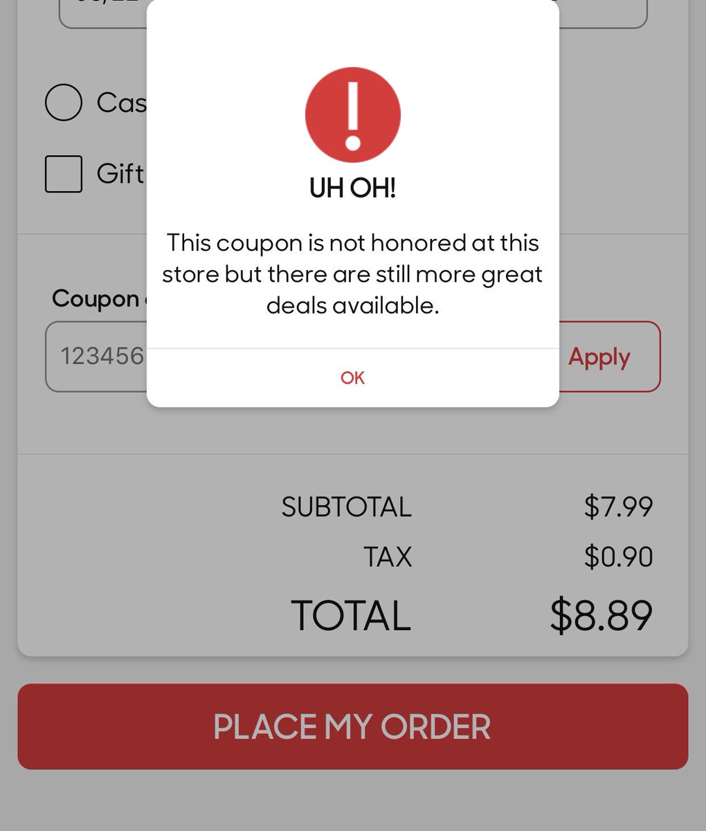 RichardLasquite's tweet image. What&apos;s going on here @TMobile? @pizzahut isn&apos;t honoring the valid #TMobileTuesdays code. 🤦‍♂️ #PZone @JohnLegere #disappointed