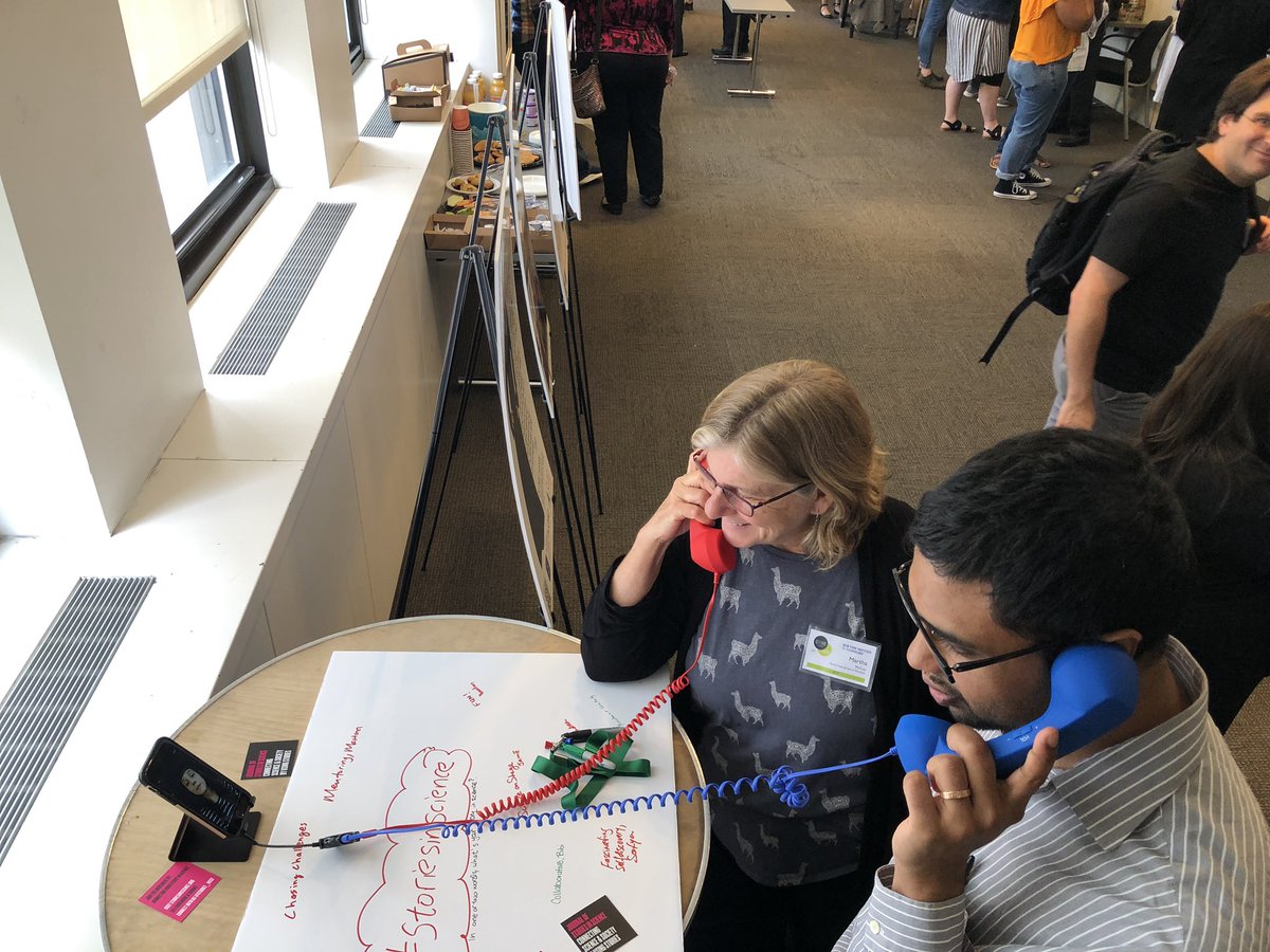 CivicSciMedia's tweet photo. It’s been absolutely fantastic collaborating with Prof. @DrRamBio to showcase @1000STEMWomen during our #storiesinscience exhibits. Well, we are happy to announce that we are now formal collaborators and are super excited to continue collaborating! #scicomm #ScienceTwitter https://t.co/6SpG83YBzn