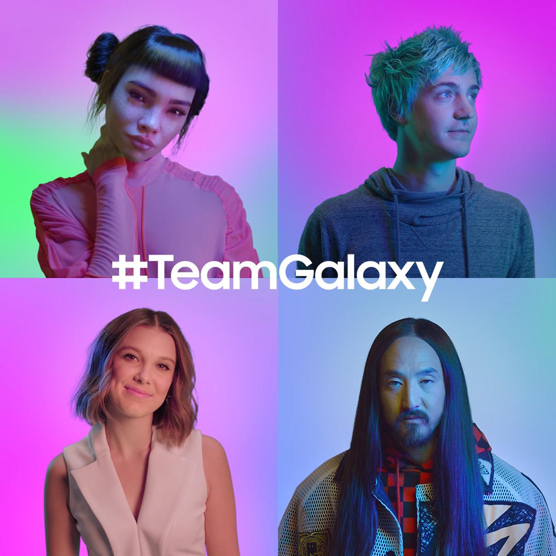 Meet #TeamGalaxy. @milliestopshate, @steveaoki, @ninja and @lilmiquela know that when you #DoWhatYouCant, anything is possible. Learn more: http://smsng.co/team-galaxy