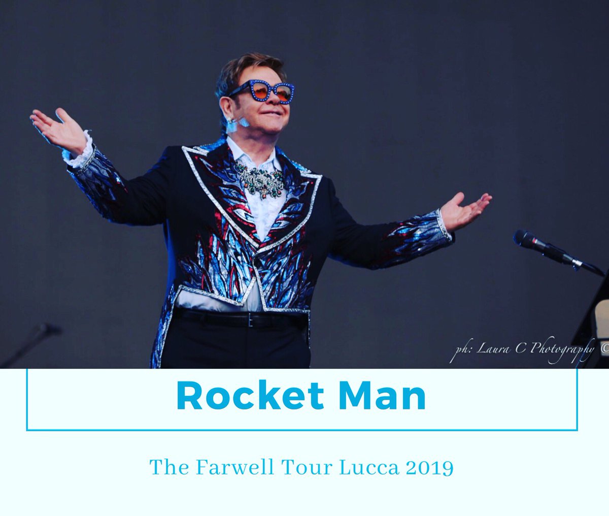 LauraCPhoto's tweet image. Sir Elton John @LuccaSummerFest last night performed his heart out to over 20 000 fans for his Farewell Performance #EltonJohn @eltonofficial