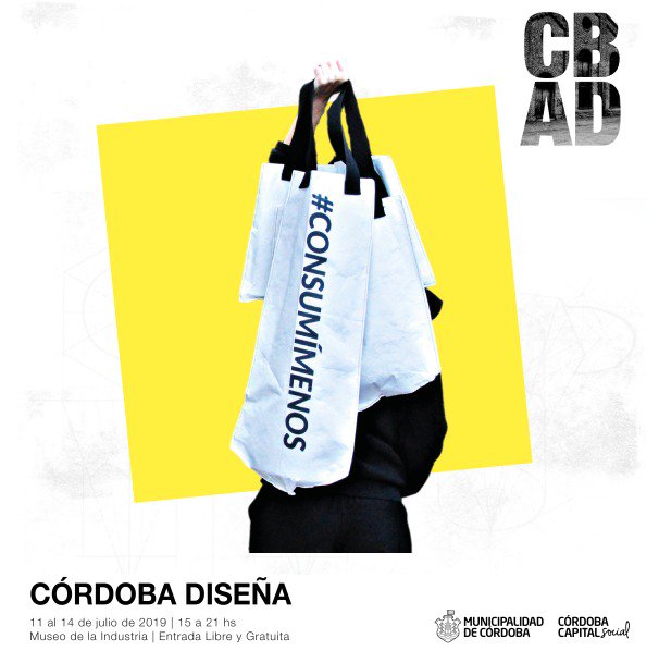 EstudioSimple's tweet image. Llega #CBAD2019 | Lo mejor del #diseñocordobes y del país reunido en este #Festival maravilloso.
Te esperamos del 11 al 14 de julio, de 15 a 21 hs en el @MuseoIndustria  
*Entrada libre y gratuita
#CBAD #CORDOBESADAS #CONSUMINEMOS