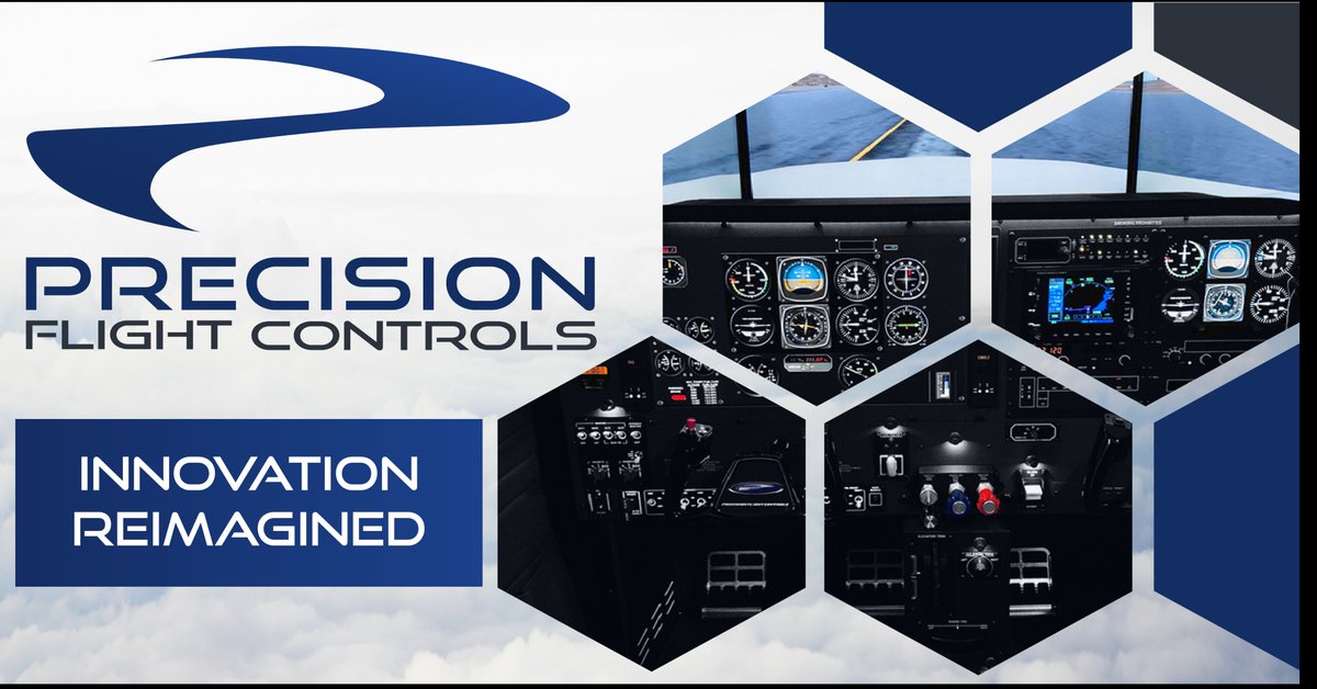 Introducing the new look of <a href="/FlyPFC/">Precision Flight Controls</a> #aviation #FlightSchool #flightsimulator #innovation #branding