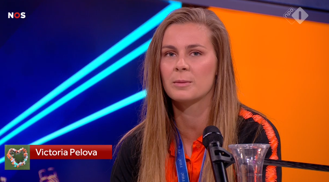 Foetbal247TBG's tweet photo. Victoria Pelova: ''It was a great experience. I had never seen so many people at a stadium before. There were 50 spectators at ADO Den Haag and those were parents. It was a great experience and I am happy I was part of this experience.'' #studiofrance https://t.co/8DzVa5eStp