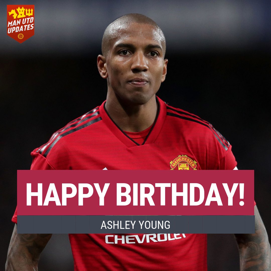 Happy 34th birthday to captain Ashley Young.   