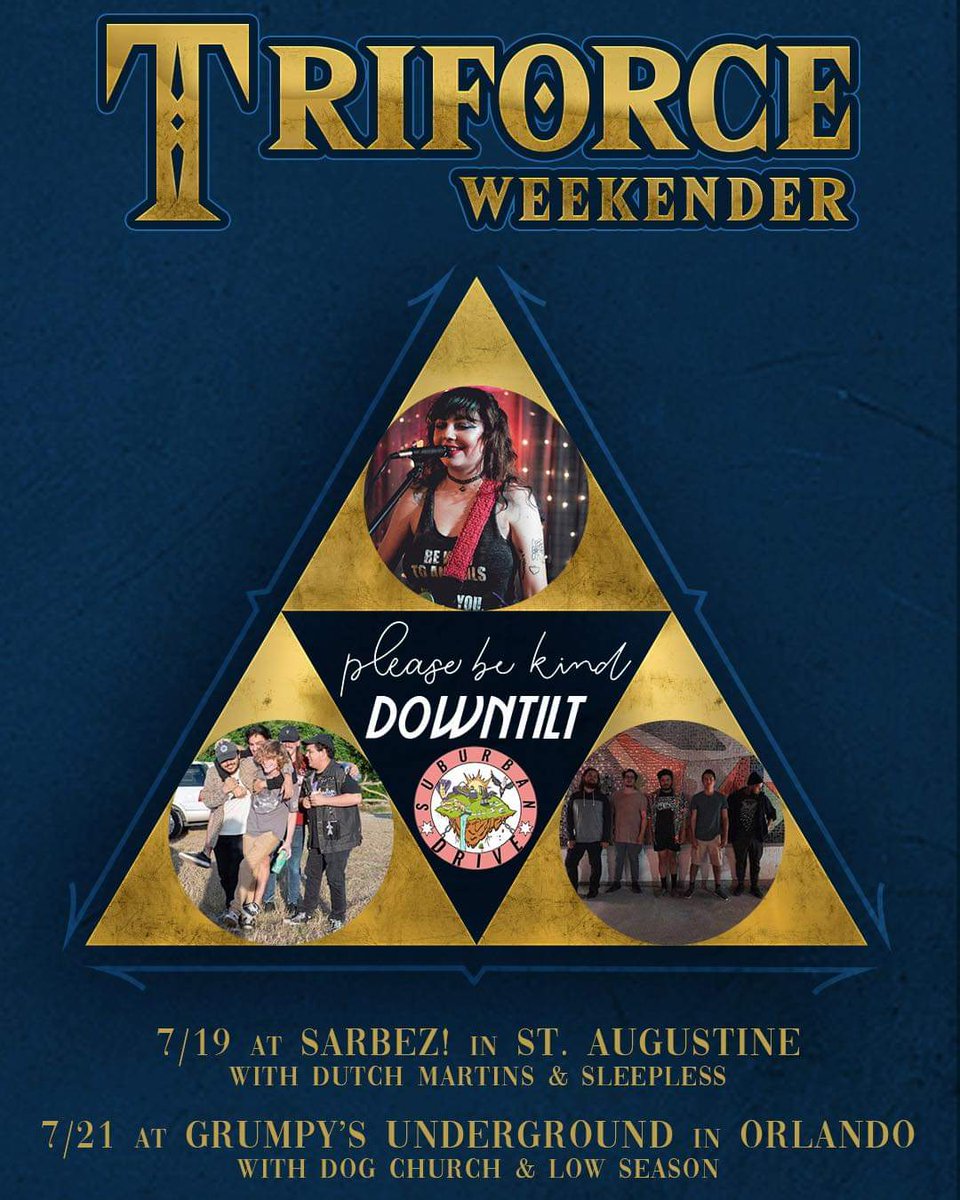 Wow so we're gonna be doing this really cool little weekender with some of our best friends at @pleasebekindfl and @downtilt_fl. Shout out to @sleeplessfl <a href="/DutchMartinsFL/">Dutch Martins</a> @dogchurchfl and <a href="/LowSeason_band/">Low Season</a> for being a part of this as well!