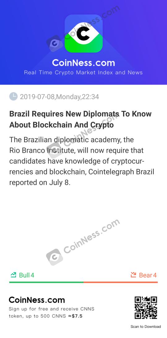 [Brazil Requires New Diplomats To Know About Blockchain And Crypto]

The Brazilian diplomatic academ...

bi.city/s/j3KeX4