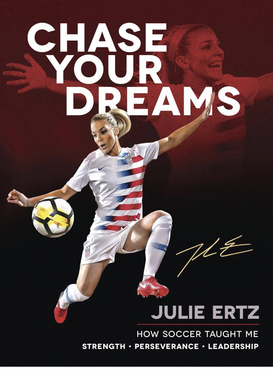 julieertz's tweet image. Chase Your Dreams!  So excited to share my stories to help young girls and boys who read it to chase their dreams. My journey on the field and in my faith. Buy it now at Amazon, Barnes &amp;amp; Noble or wherever books are sold.