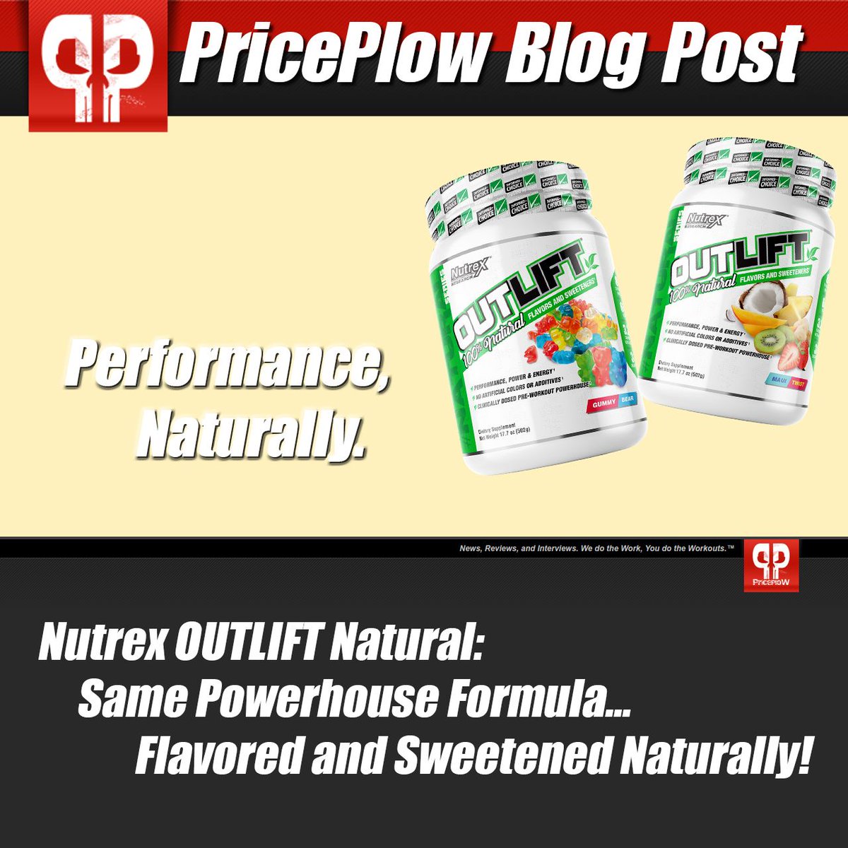 PricePlow's tweet photo. It's here!
@NutrexResearch saw the growth of the natural sports category and has brought their #Outlift in all natural! This powerhouse formula stayed the same while the sweeteners and flavor got converted.
.
For more info check out our full blog post! Link in bio! https://t.co/864Vuqdb65