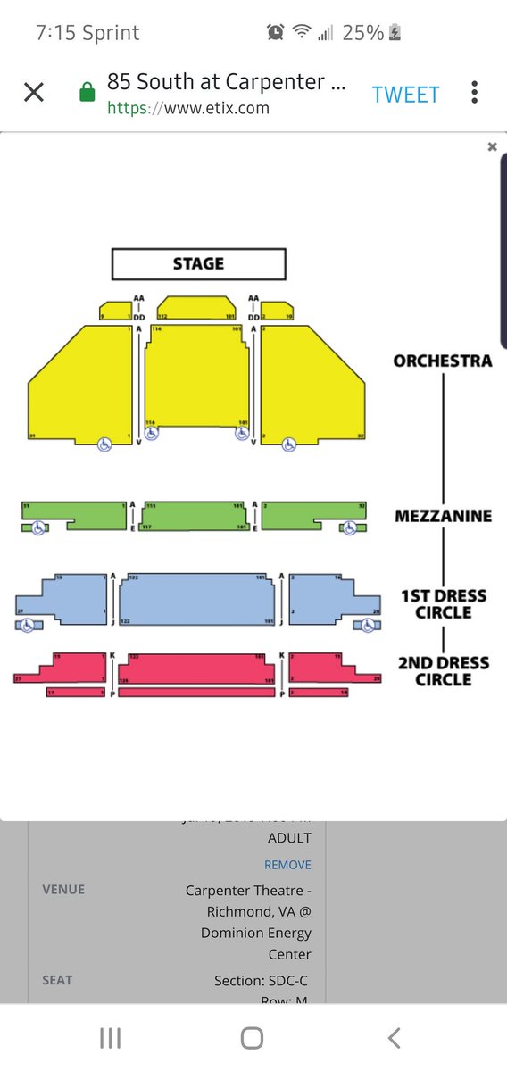 The Carpenter Center Richmond Va Seating Chart