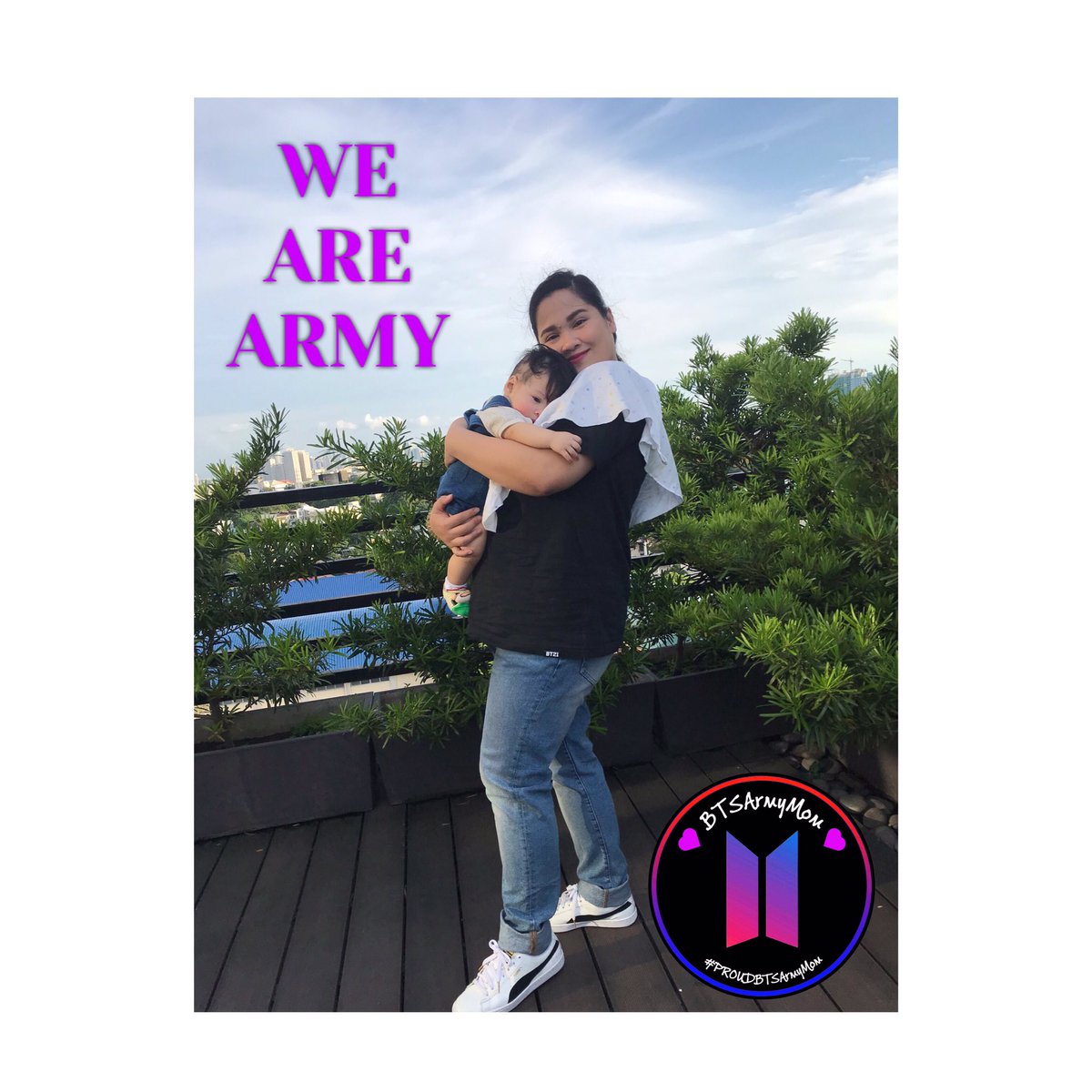 manilaob's tweet photo. #WeAreBTSArmy 
Proud #BTSARMYMOM with my #BTSARMYbaby Happy ARMY day! 
🇵🇭

@BTS_twt 
@BTSTeamProjects 
@ProudBTSArmyMom https://t.co/iz6vB82aJg