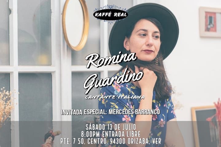 rominaguardino's tweet photo. ORIZABA Veracruz
Nos vemos este fin de semana 💜✨
El 13 julio en #KaffeReal
El 14 julio canto una canción con mi querido @denisfabela en el #TeatroIdelaLlave
#Orizaba #Veracruz https://t.co/VZG9j3zYDJ