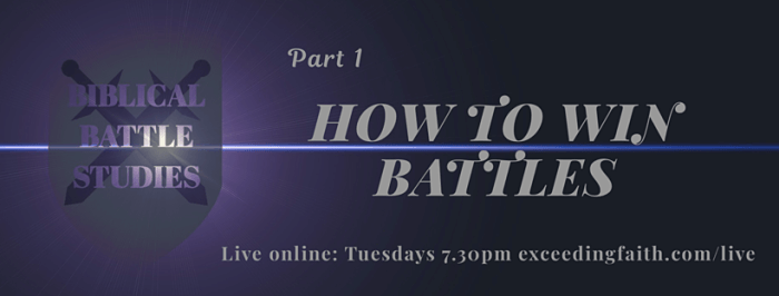 bibleteaching's tweet photo. How to Win Battles: Biblical Battle Studies 1 https://t.co/wAOi2bctK4 https://t.co/1olktmKuRD