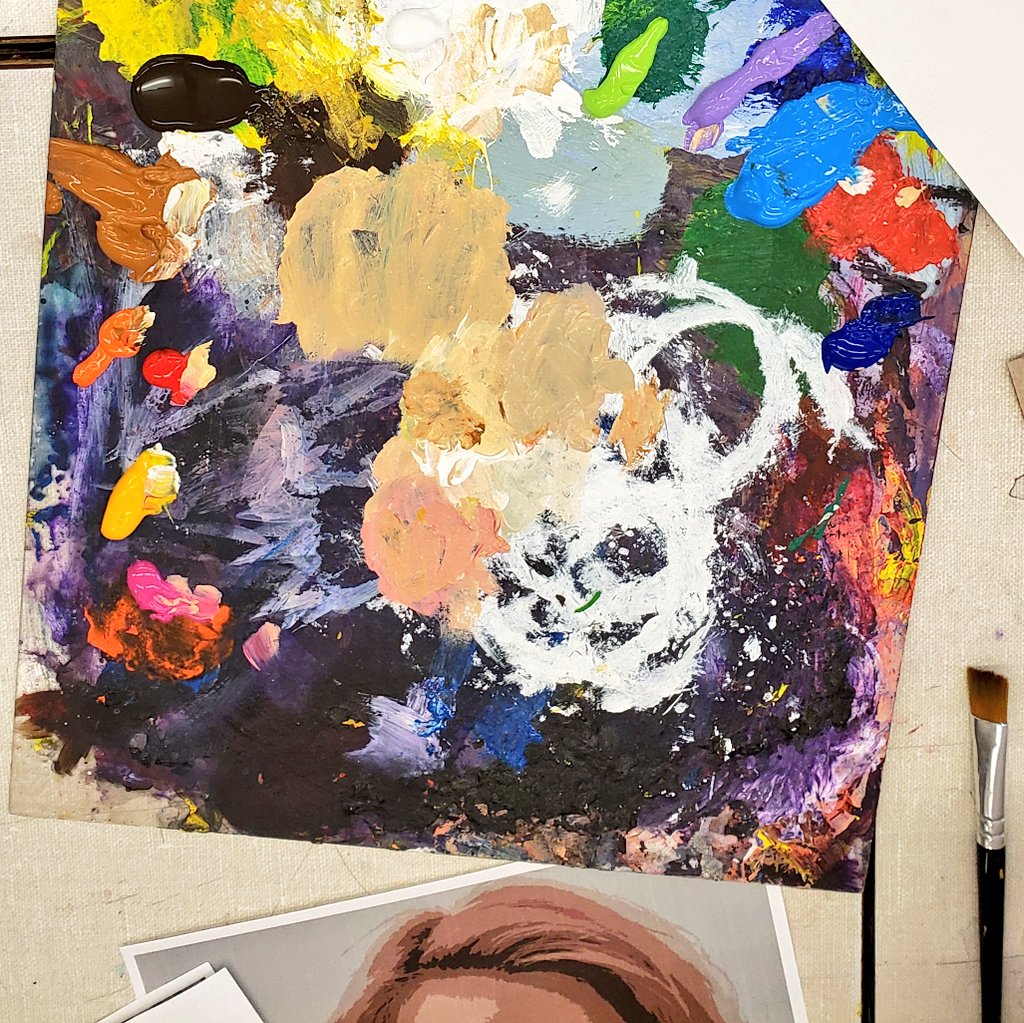 More of Day 3! Today was all about #exploration, #technique, #paint and #colour... a lot of it! @Miranda_Blazey @YorkUedPL @YorkUeducation #NotYourAverageAQ #RaiseYourAQ #VisualArtAQ