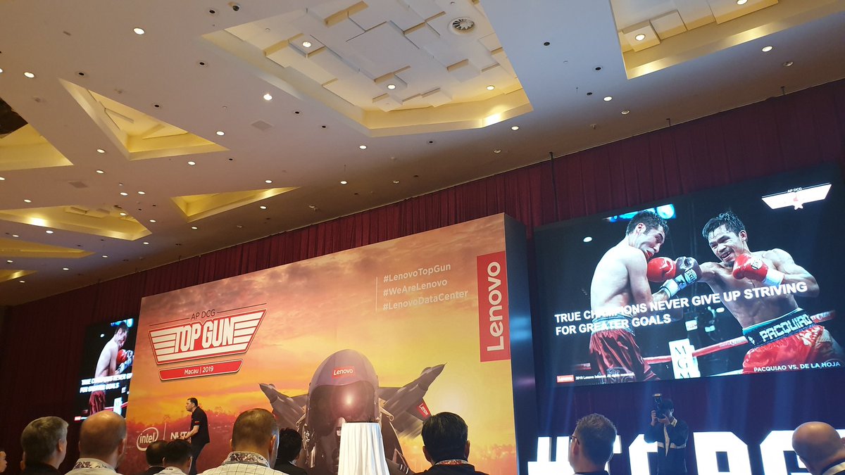 collinsatwork's tweet photo. @Sumir_bhatia  delivering a knock out punch..."Transform/Do things differently/Believe"   #Lenovotopgun here in Macau, China #wearelenovo ...Lt Craig 'Trigger' Collins https://t.co/1TiMgM1ETh