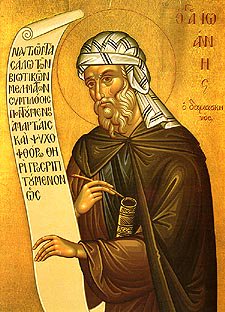 WhyBased's tweet image. "In former times, God, who is without form or body, could never be depicted. But now when God is seen in the flesh conversing with men, I make an image of the God whom I see. I do not worship matter;I worship the Creator of matter who became matter for my sake."
-John of Damascus