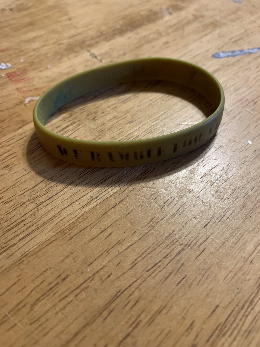SarahBethBoss12's tweet photo. I think I need a new #getRambled bracelet...guess I wear it just a little 😂😂😂 @adamezra @RallySoundOrg https://t.co/mS2yiEi8Z5