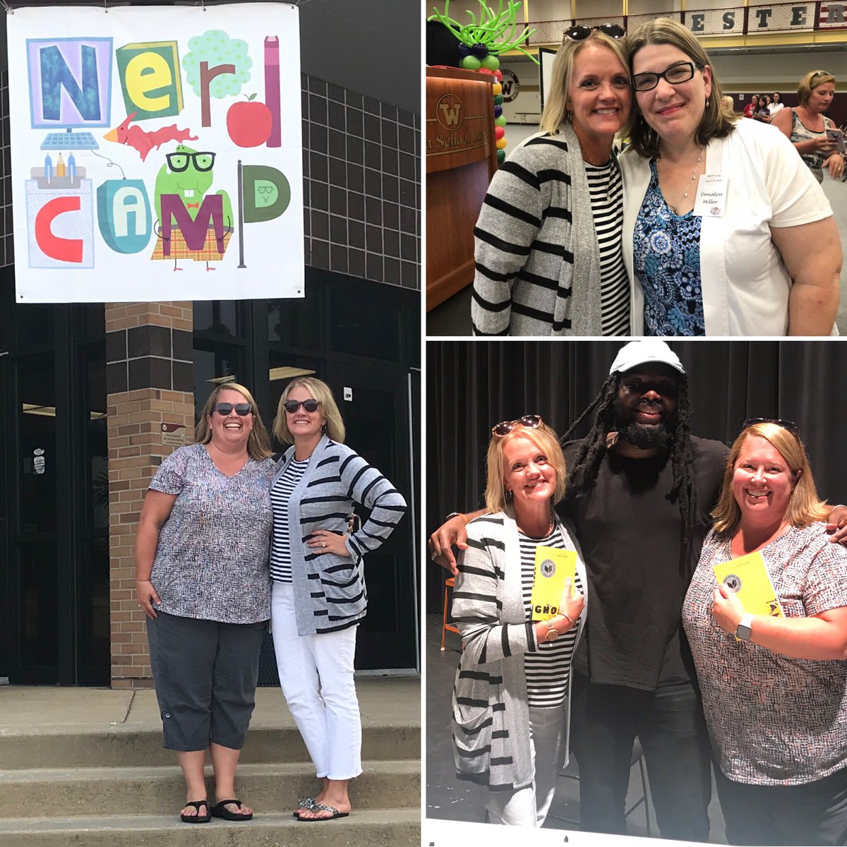 kirossetter's tweet image. Met some inspiring people today with my bestie! “Good Trouble” is my new motto! #nerdcampmi2019 @donalynbooks @JasonReynolds83