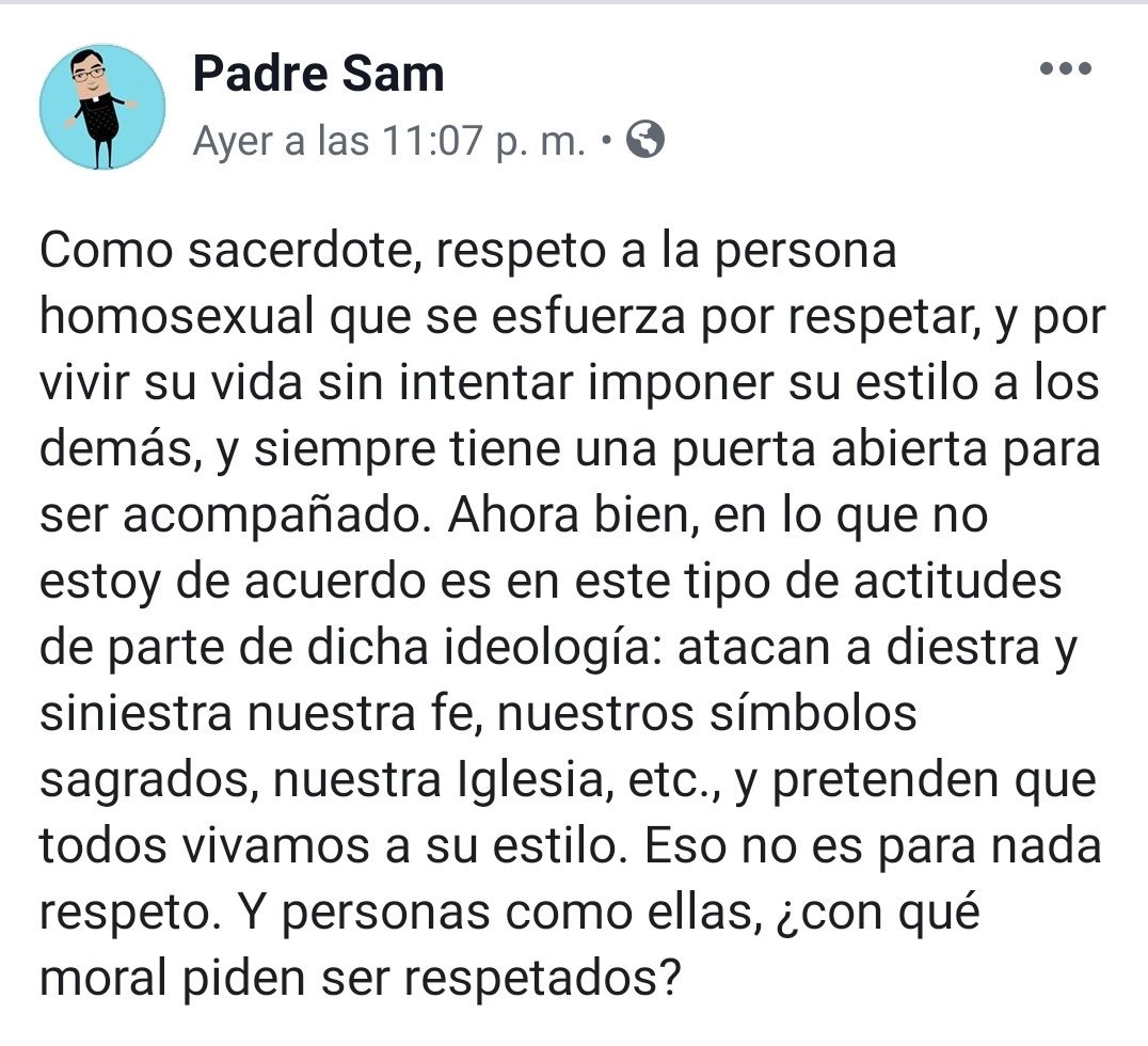 cathopray's tweet image. Acá les dejo mi opinión sobre este tipo de marchas en donde se ataca nuestra fe, símbolos sagrados y nuestra Iglesia. 

Favor #RT