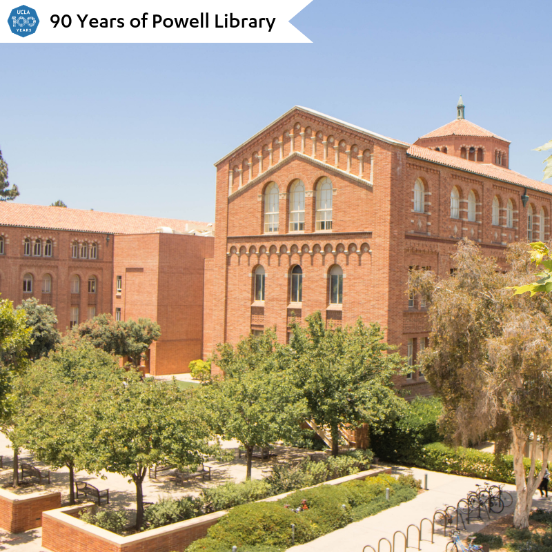 UCLALibrary's tweet photo. Can you guess where this photo of Powell is taken from? Hint: it's a "matter" of some stairs...
#UCLA #PowellLibrary #UCLA100 https://t.co/zNUwNc5CCZ