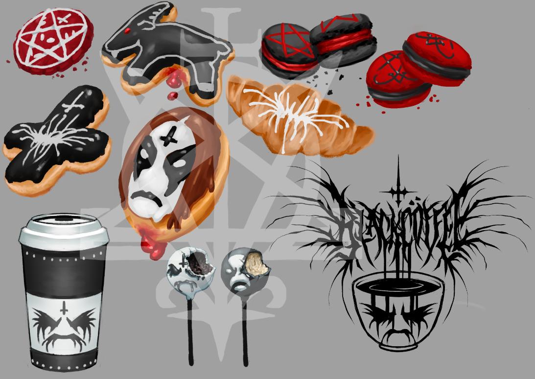 OmegaBlackArt's tweet photo. SO I have an idea for a Black Metal themed coffee shop with themed drinks named after bands... https://t.co/S5G3Psrq3Z