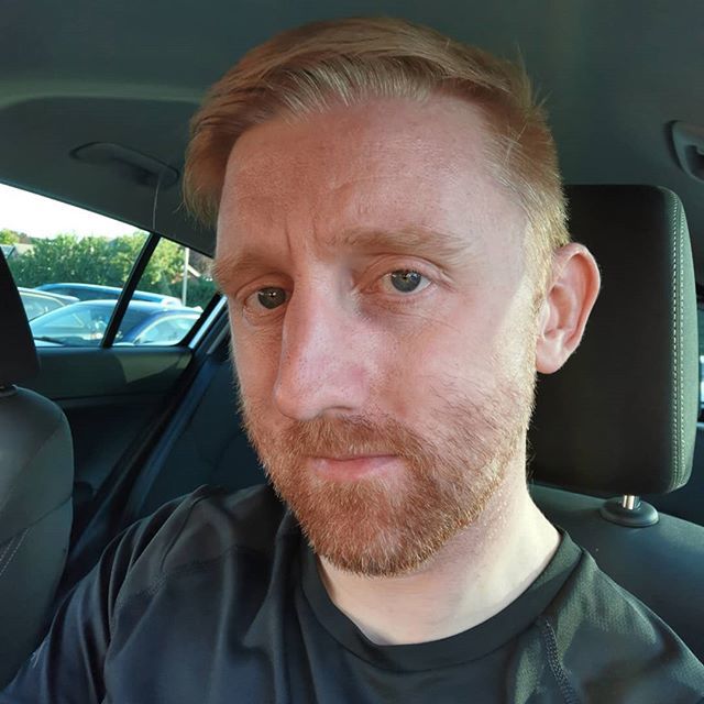 scottfreeman's tweet photo. Today you get a selfie. I never feel I look good in photos, and part of this effort to post photos every day is to challenge myself. So, here we are!

The only interesting thing I did all day was the PT session. I was introduced to power cleans! It's a v… https://t.co/3NjeXunRHs https://t.co/04wcM3l6gh