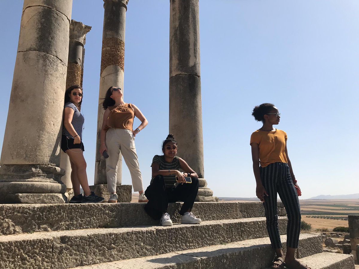 YaleRabat's tweet photo. Volubilis was Walili fun 😁 #history #Morocco https://t.co/TvwmQOFn5z