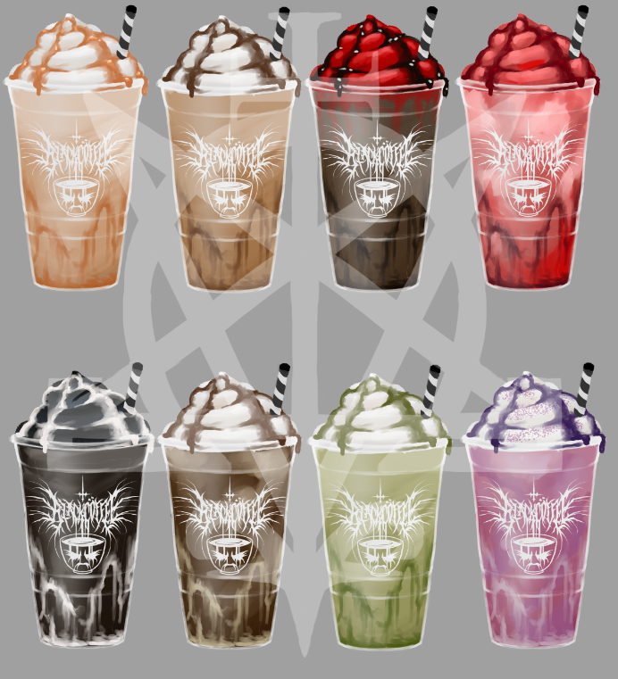 OmegaBlackArt's tweet photo. SO I have an idea for a Black Metal themed coffee shop with themed drinks named after bands... https://t.co/S5G3Psrq3Z