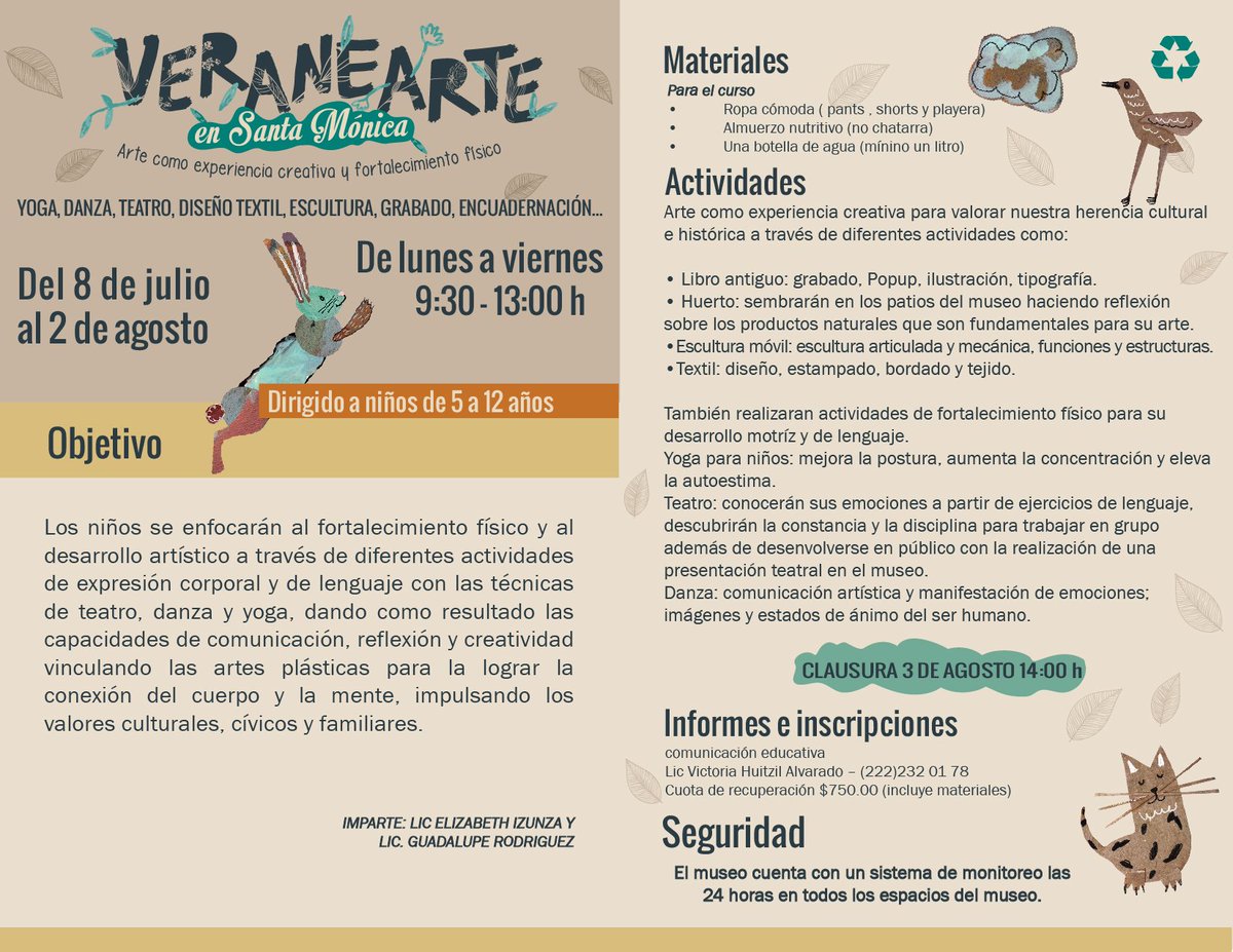 Atenta invitación a nuestro próximo Veranearte 2019 en Santa Mónica