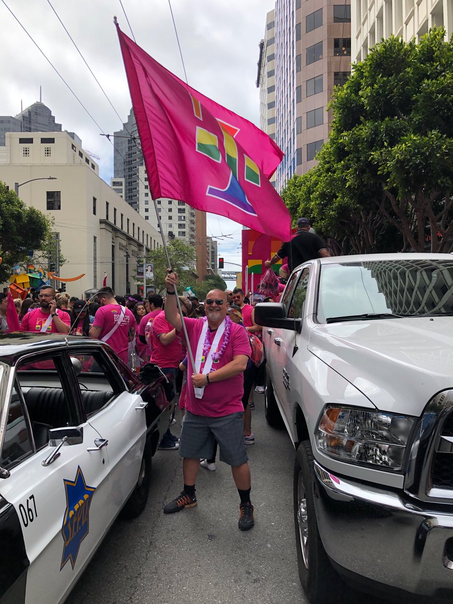 Thanks to all that participated in the San Fran Pride Parade. Made me proud to carry the flag.