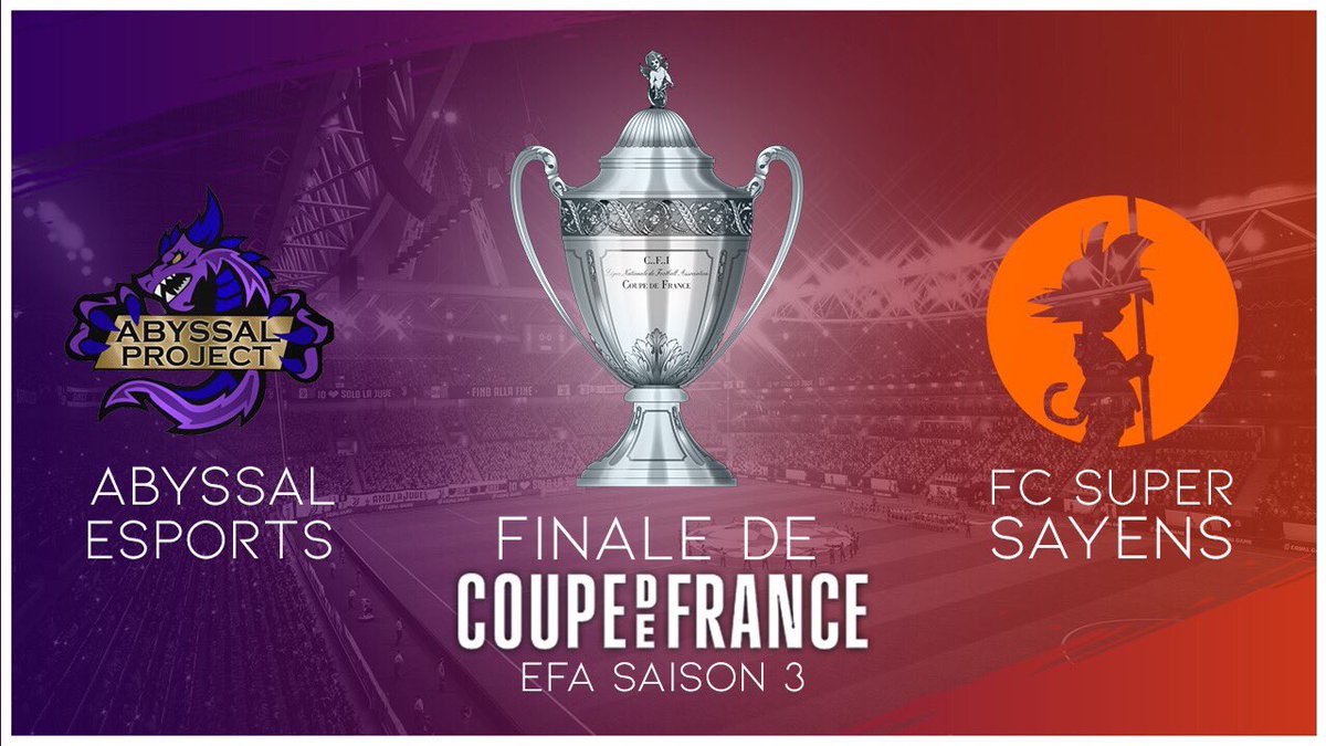 Résultat de la finale de coupe de France :

<a href="/FranceEfa/">EFA-FRANCE</a> 
5 🆚 4 <a href="/FcSayens/">Fc Super Sayens</a> ✅
Au penalty 

Gg à nos adversaires 
@FCPatriarches @AbyssalProject