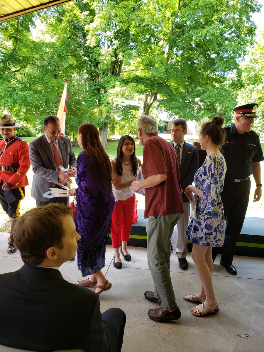 BardishKW's tweet photo. What better way to kick-off #CanadaDay celebrations than by welcoming new citizens! Celebrated Canada’s newest citizens at the annual Canada Day Citizenship Ceremony at Woodside National Park. All present also had the opportunity to reaffirm our oath to Canada as well! https://t.co/H0cJWy6uyB