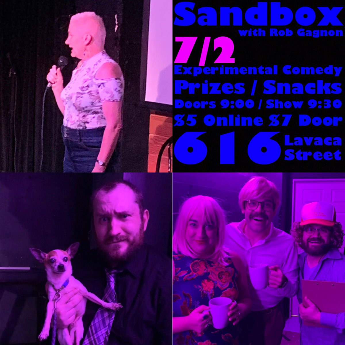 EXPERIMENTAL COMEDY | PRIZES | SNACKS | MUSIC | BYOB | TUESDAY | 9:30 | $5 Online $7 Door | <a href="/FalloutComedy/">Fallout Theater</a> bit.ly/2K5vR1X